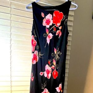 Size 12 Jones New York Black Floral Dress
